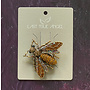 Broche de abeja de cristal naranja 03