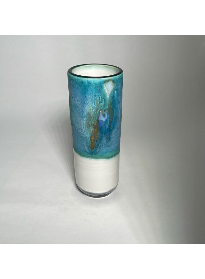 Jarrón de vaina azul océano para alféizar de ventana 103