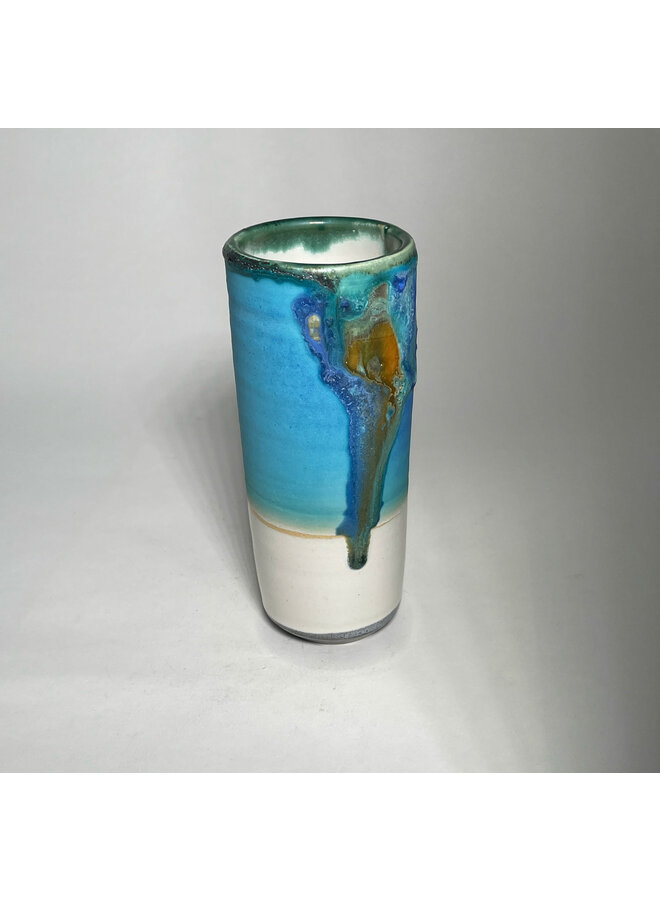 Window Sill Ocean Blue Pod Vase 97