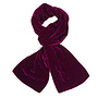 Plain Velvet Scarf Burgundy 78