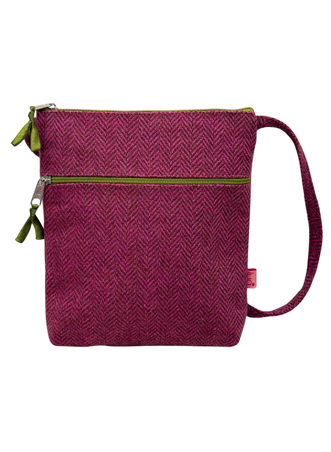Bolso bandolera rosa de espiga 33