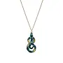 Green & Gold Snake Charm Necklace 141