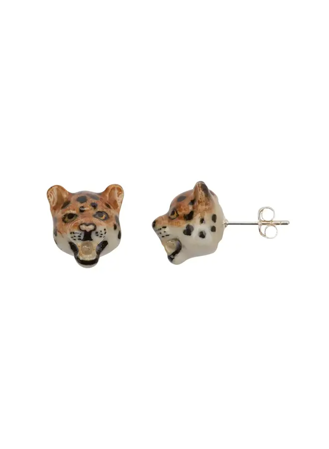 Pendientes de leopardo rugiente 143
