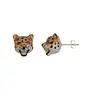 Pendientes de leopardo rugiente 143