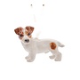 Small Jack Russel Dog charm hand painted porcelain