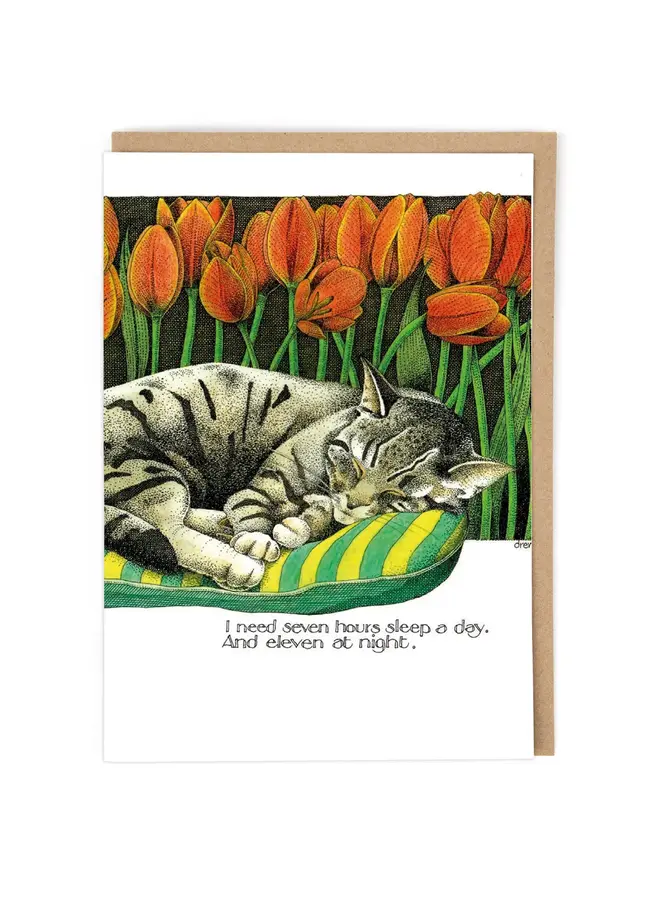 Carte de sommeil de sept heures 841