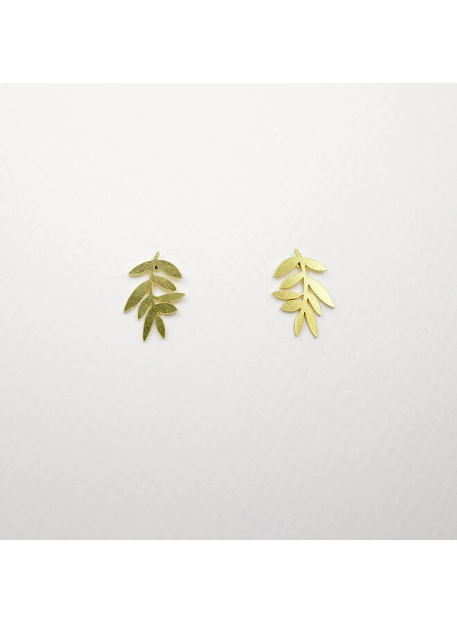 Flutter Leaf Botanical Stud Earrings 18