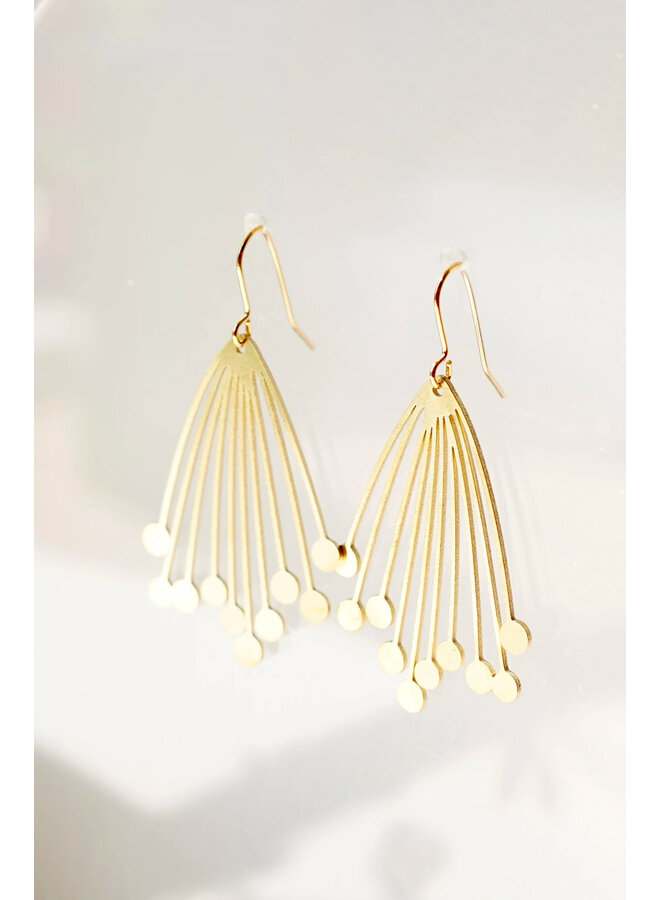 Pendientes colgantes botánicos con cabeza de semilla 23