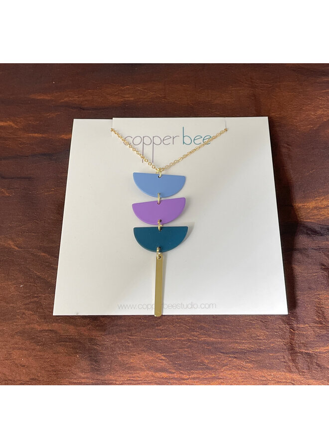 Triple Semi Circle Necklace 26