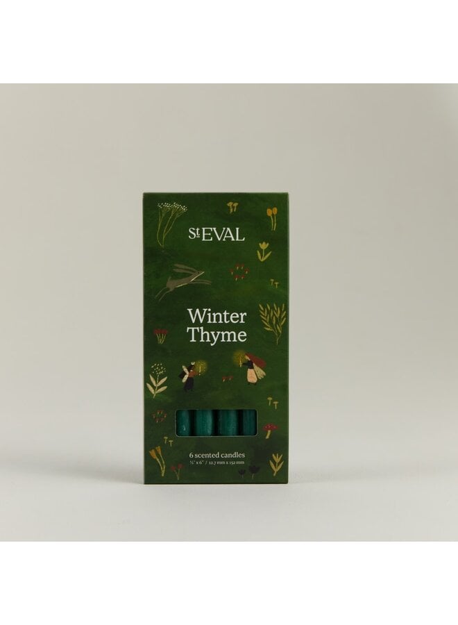 Christmas Winter Thyme Box of 6 Mini Candle 05