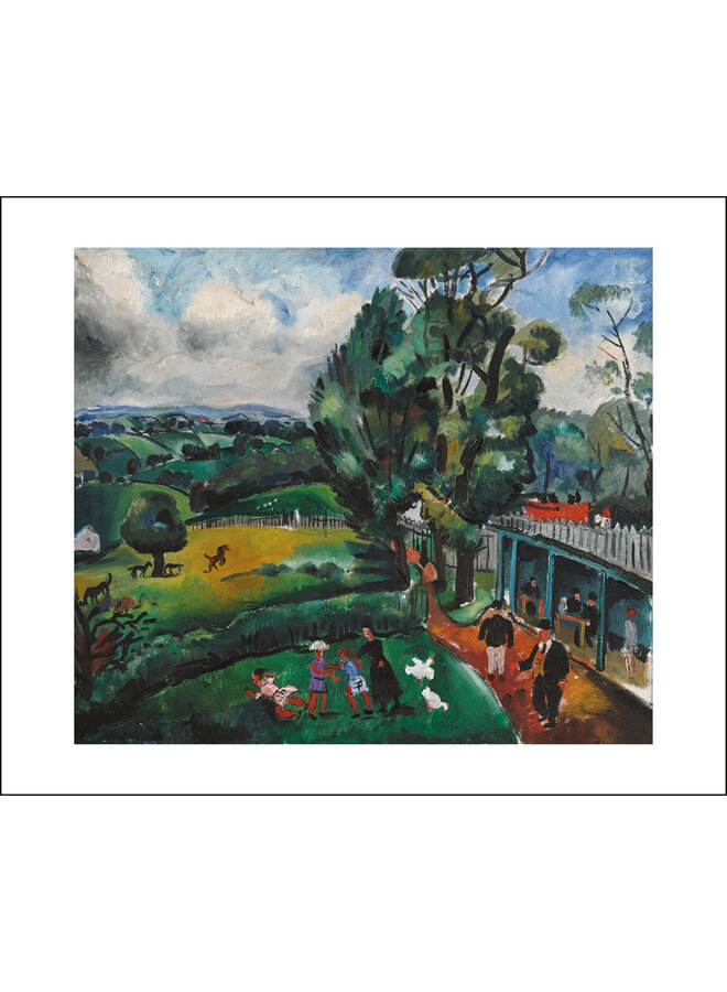 Landscape with Figures, 1926 by Christopher Wood Card