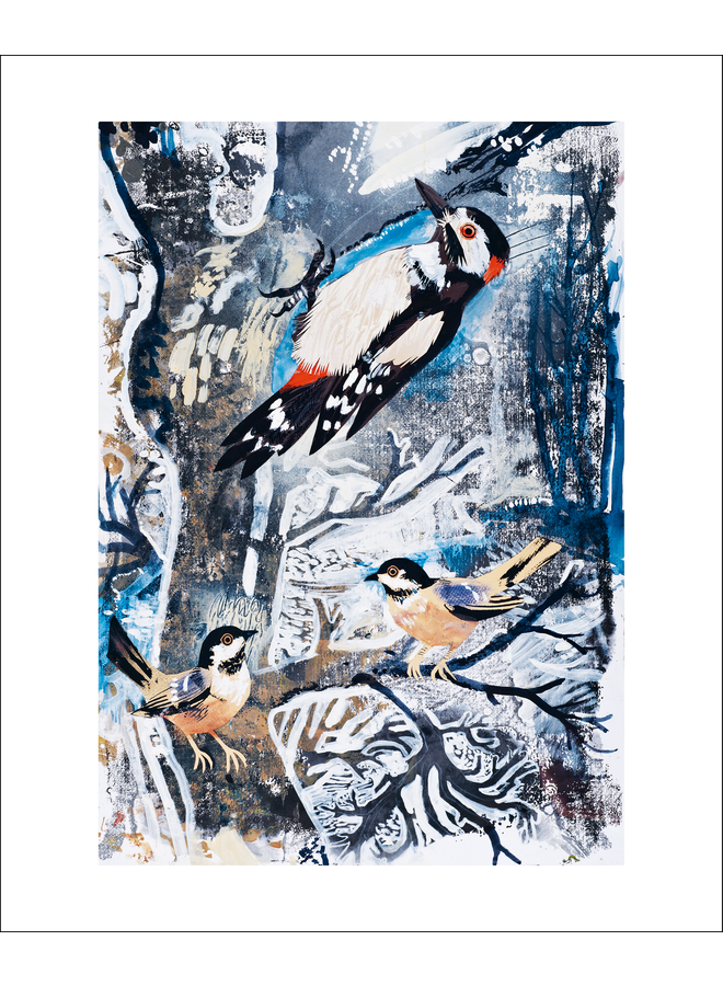Winterspecht von Mark Hearld Karte