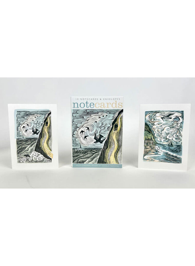 Cornish Path / Curlew Cry x10 Notecards by Angela Harding