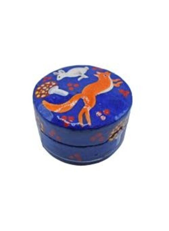 Woodland Life Paper Mache Trinket Box  55