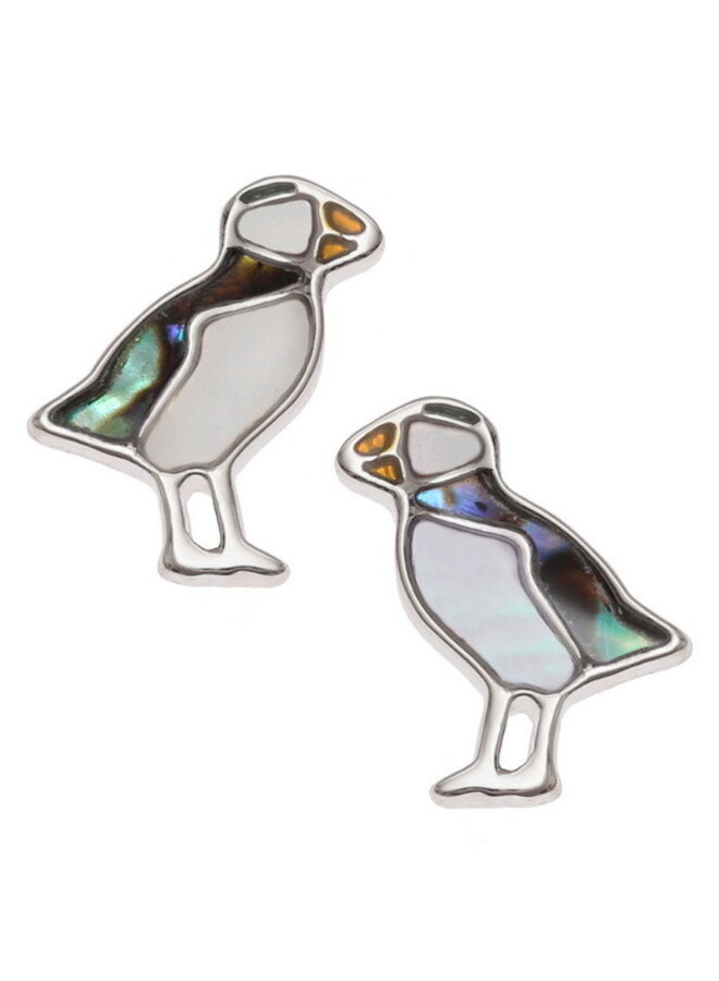 Серьги-гвоздики с инкрустацией Puffin Paua только 546