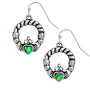 Boucles d'oreilles en coquillage Paua vert Claddagh 441