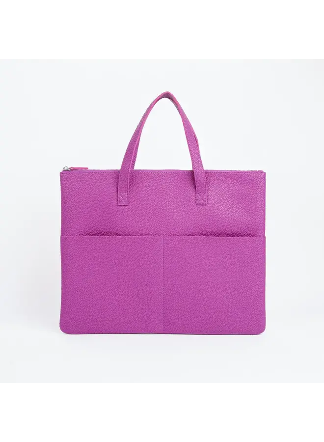 Sac fourre-tout végétalien violet et doré