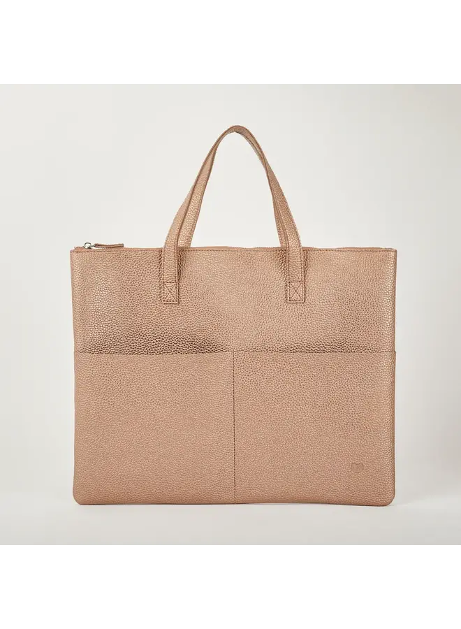 Sac fourre-tout végétalien en or rose