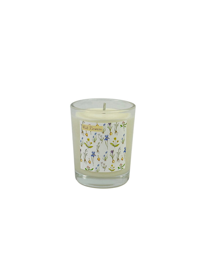 Bougie votive parfumée aux fleurs sauvages