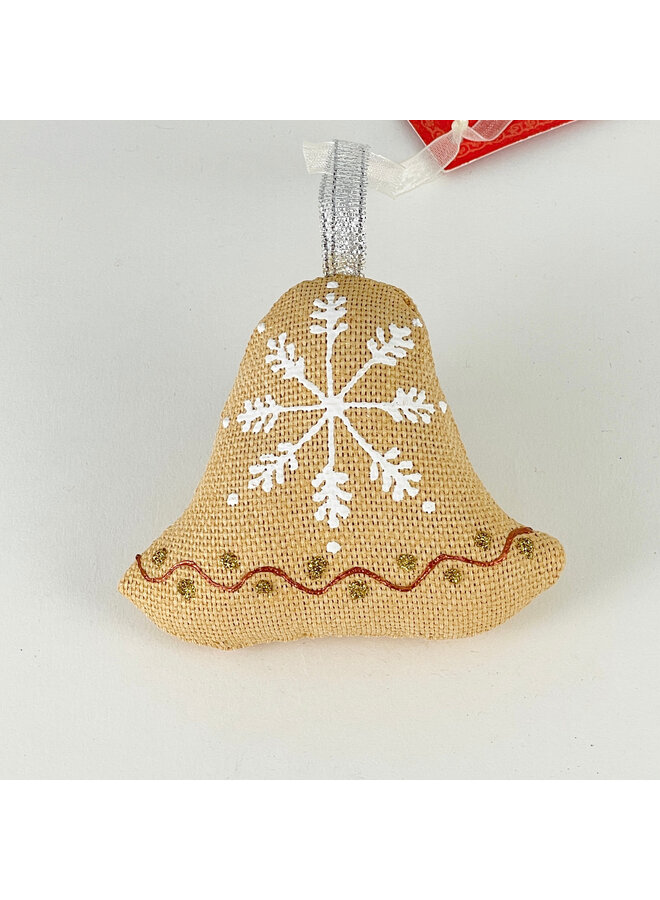 Décoration textile Cloche dorée 49