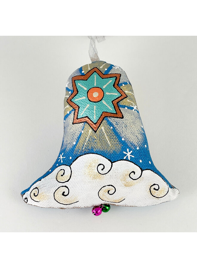 Ange avec une cloche Décoration Cloche Textile 46