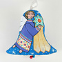 Ange avec une étoile Décoration Cloche Textile 45