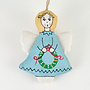 Angel With Christmas Wreath Decoration 38