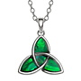Celtic Knot Green Paua Shell Necklace