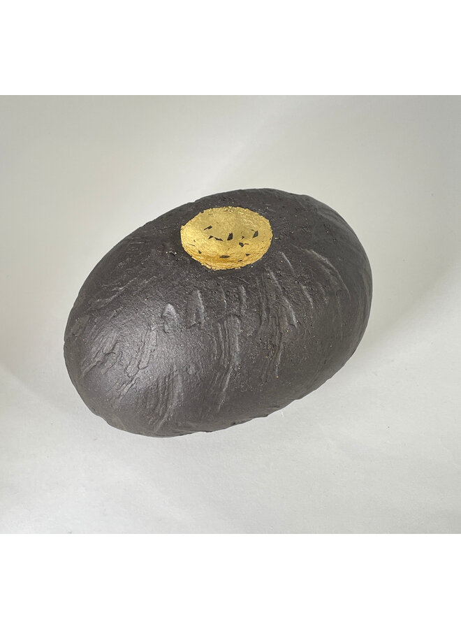 Black and Gold Ovoid Sculpture no1.