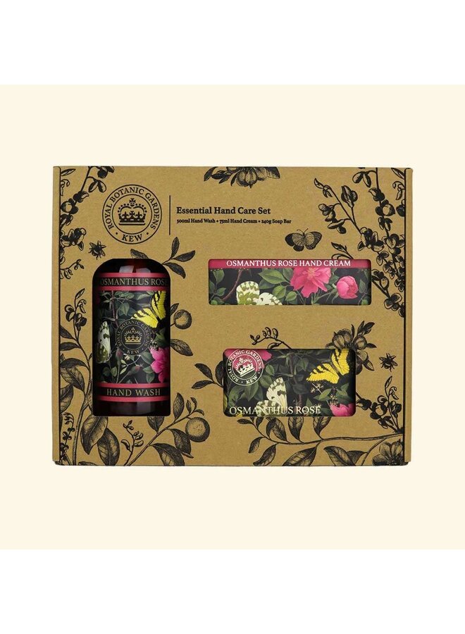 Kew Gardens Osmanthus Rose Essential Hand Care Gift Box