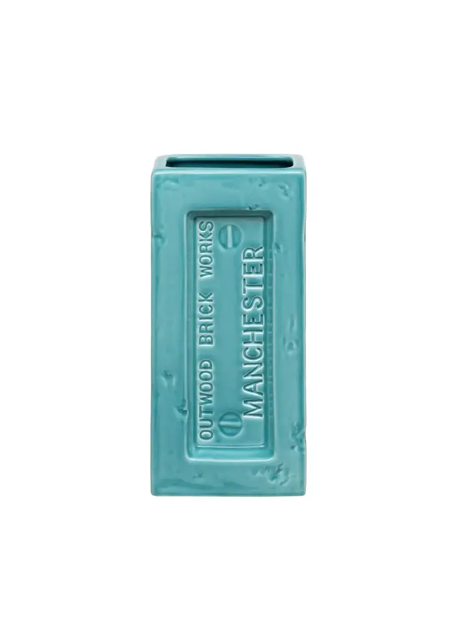 Manchester Brick Vase Turquoise