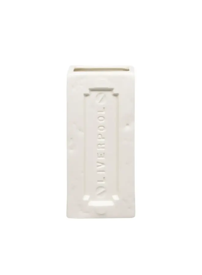 Liverpool Brick Vase Weiß 15