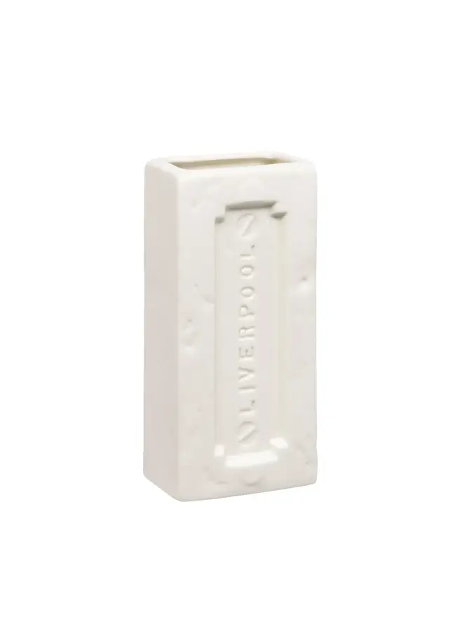 Liverpool Brick Vase Weiß 15