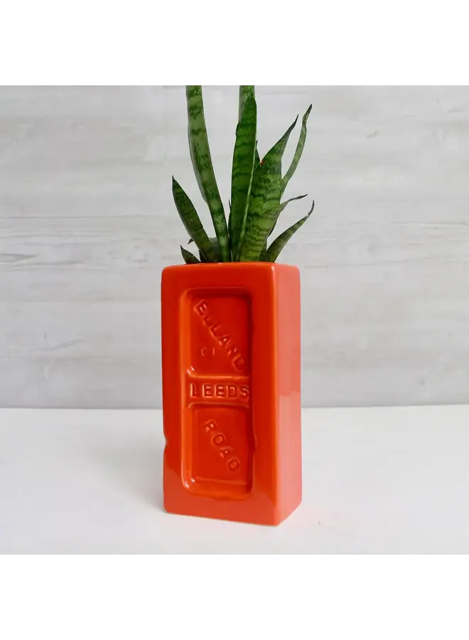 Leeds Brick Vase Orange 18