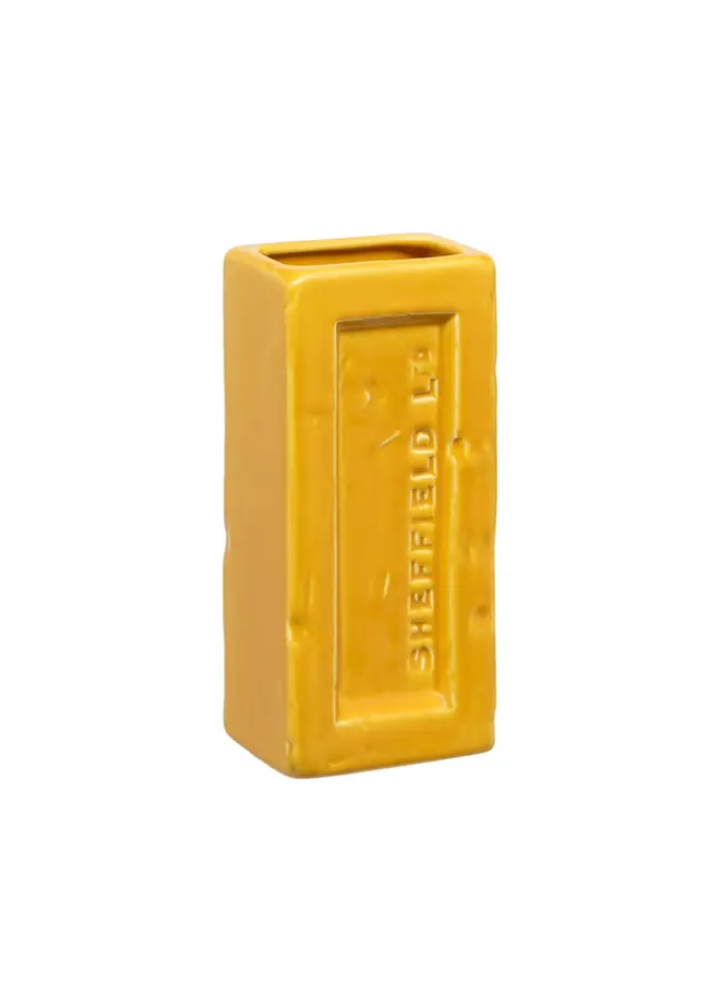 Ваза из кирпича Шеффилд, желтая, 19