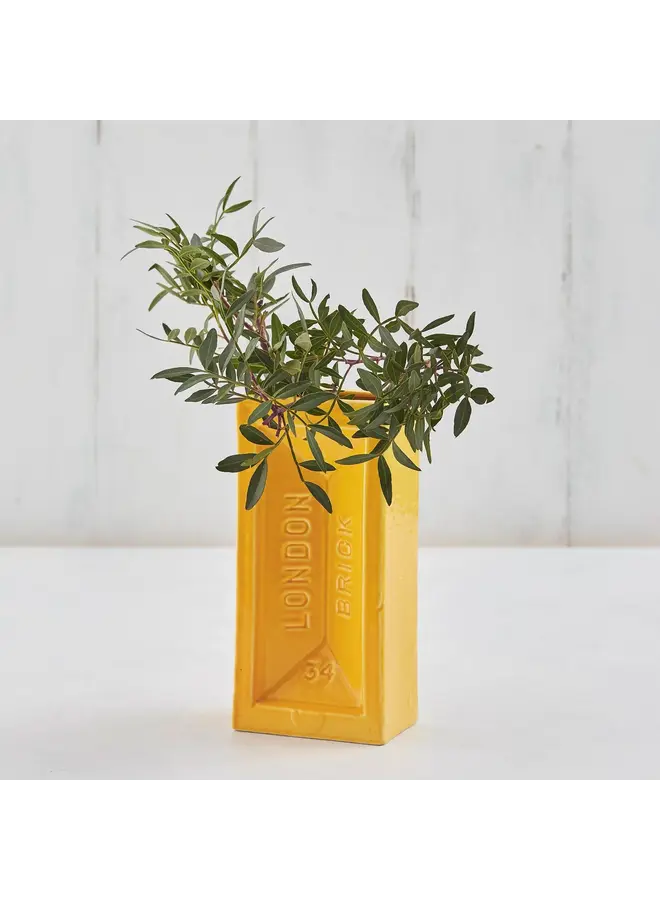 London Brick Vase Yellow 20