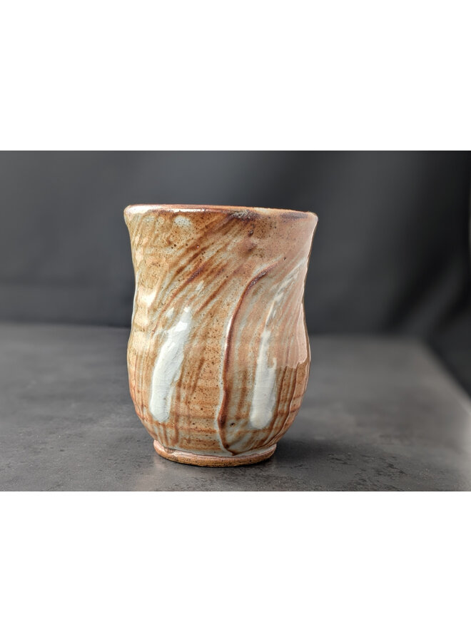 Shino glazed Yunomi Tea Bowl 15