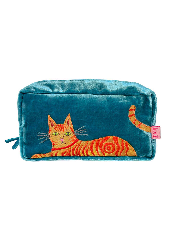 Ginger Cat sammets sminkväska 53