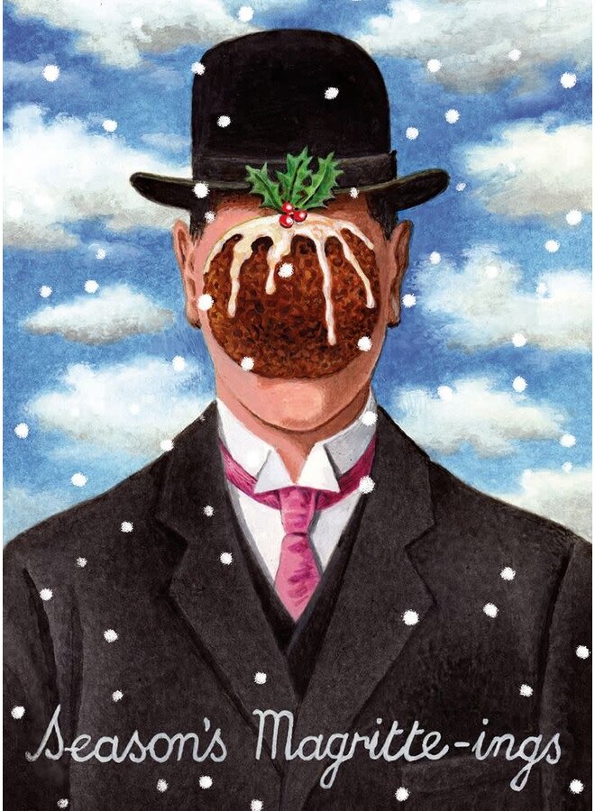 Paquete de 8 cromos de las Estaciones de Magritte.