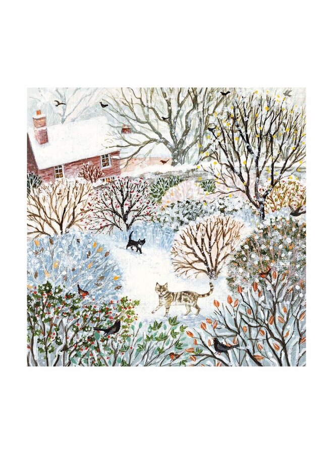 Набор рождественских открыток «Cottage Garden In Winter» из 8 штук