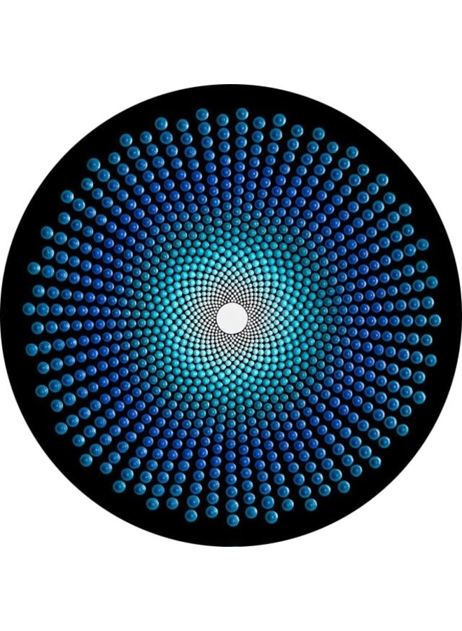 Mandala Blue Ceramic Coaster