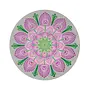 Mandala Pink / Green Ceramic Coaster