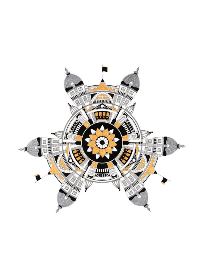 Mandala-Karte Nr. 6 von Tamsin Cunningham