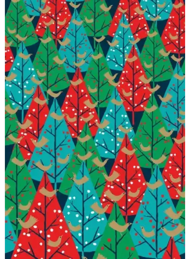 Brilliant Birds Reversible Gift Wrap