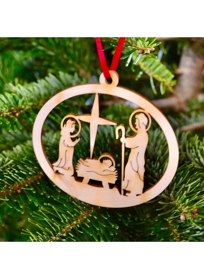 Nativity Wooden Decoration 03