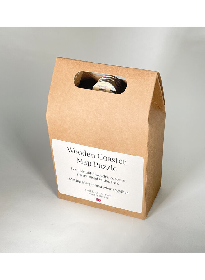 Todmorden Puzzle Map Coaster Set of 4 - 006