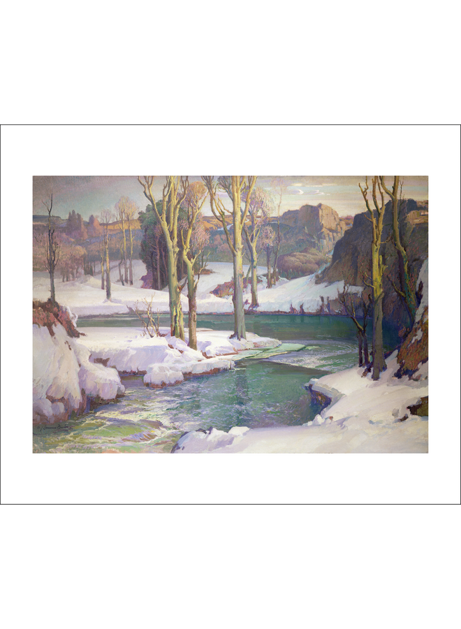 Winter Sunlight card by Samuel John Lamorna Birch