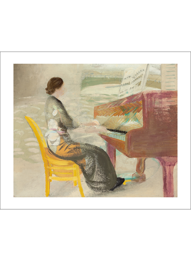 Femme jouant du piano par Winifred Nicholson