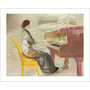 Mujer tocando el piano, de Winifred Nicholson