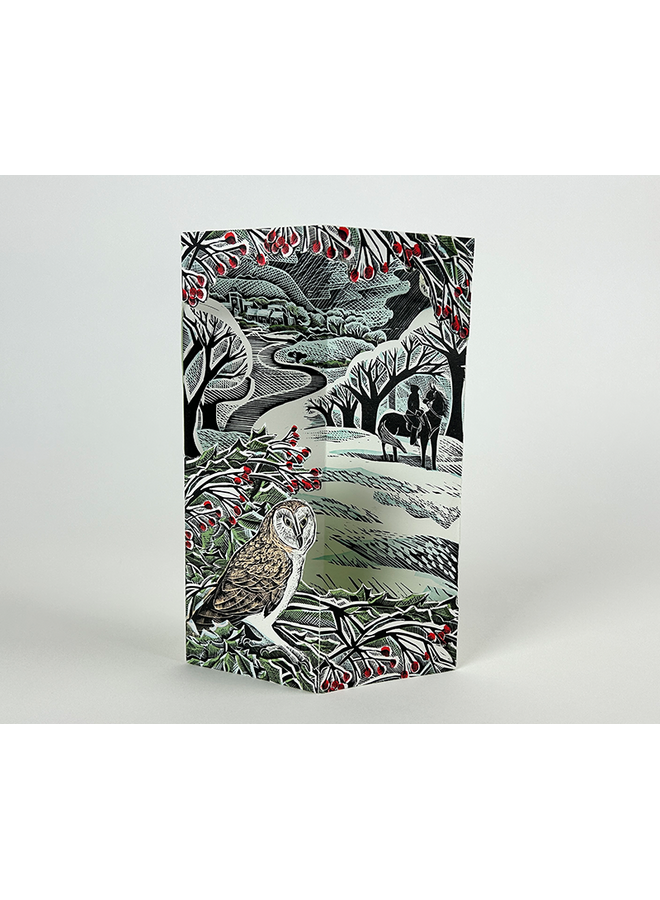 Owl Flight 3D card by Angela Harding